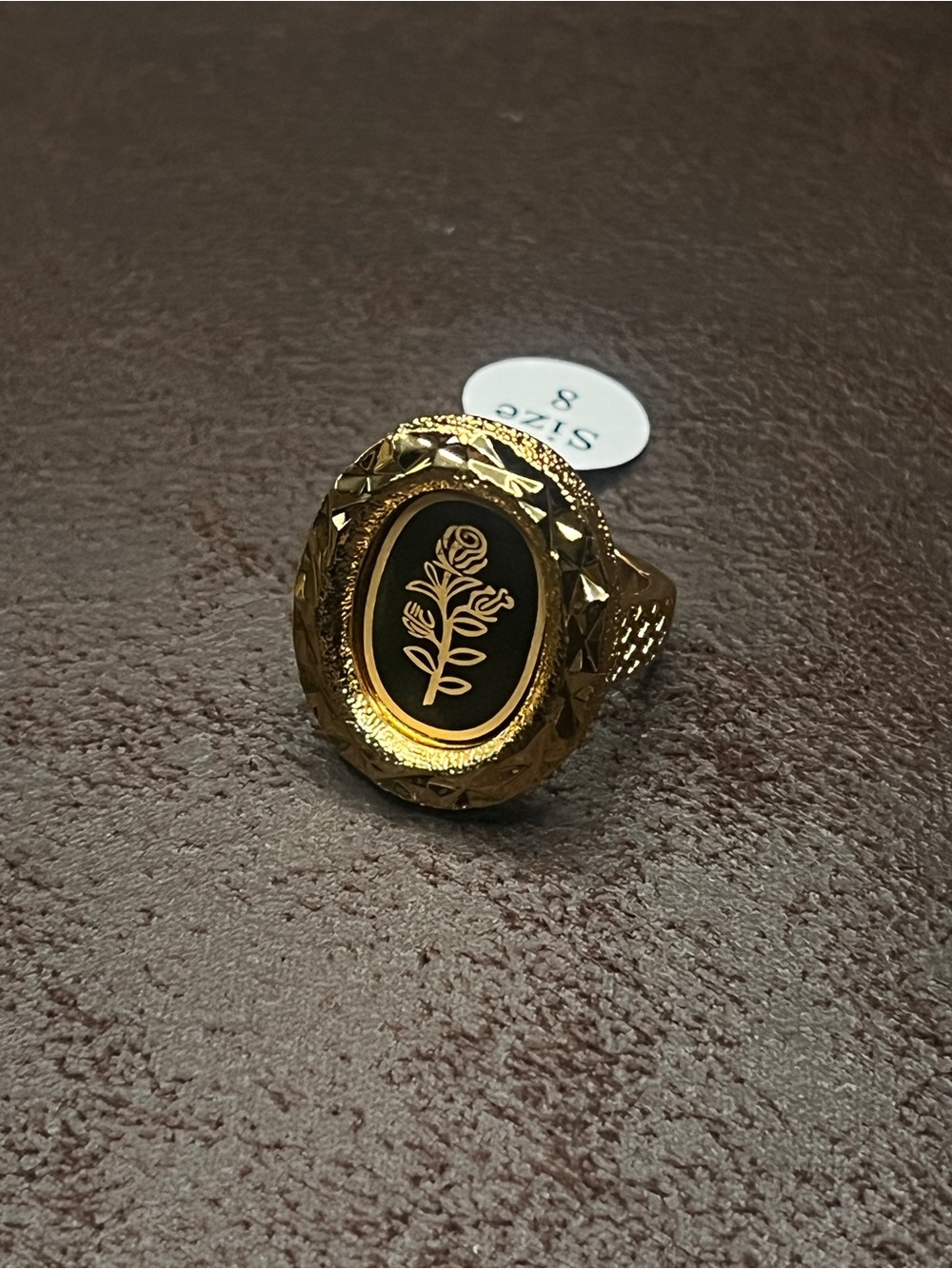 21K Gold Plated Rose Ring